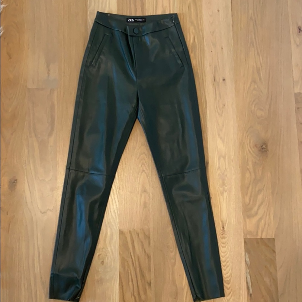 Zara Leather Pants: NEVER WORN